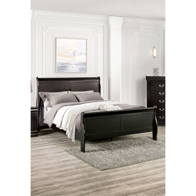 Sleigh Design Bed Bedroom Furniture 1Pc Louis Phillipe Bed Bracket Feet
