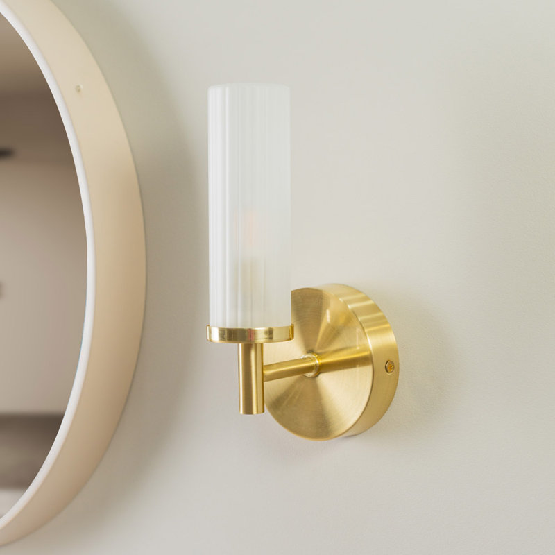 Adelea Glass Armed Sconce, Yes