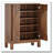28.74" Storage Coffee Bar Cabinet With  2Doors & Shelves