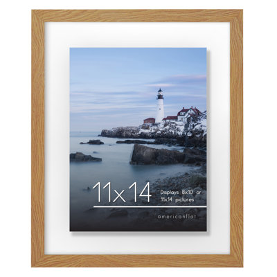 Floating Picture Frame With Polished Glass For Hanging And Tabletop Horizontal And Vertical Format