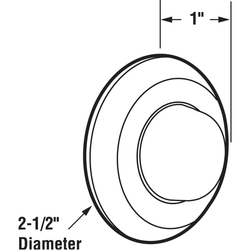 Prime-Line Stainless Steel Door Stop