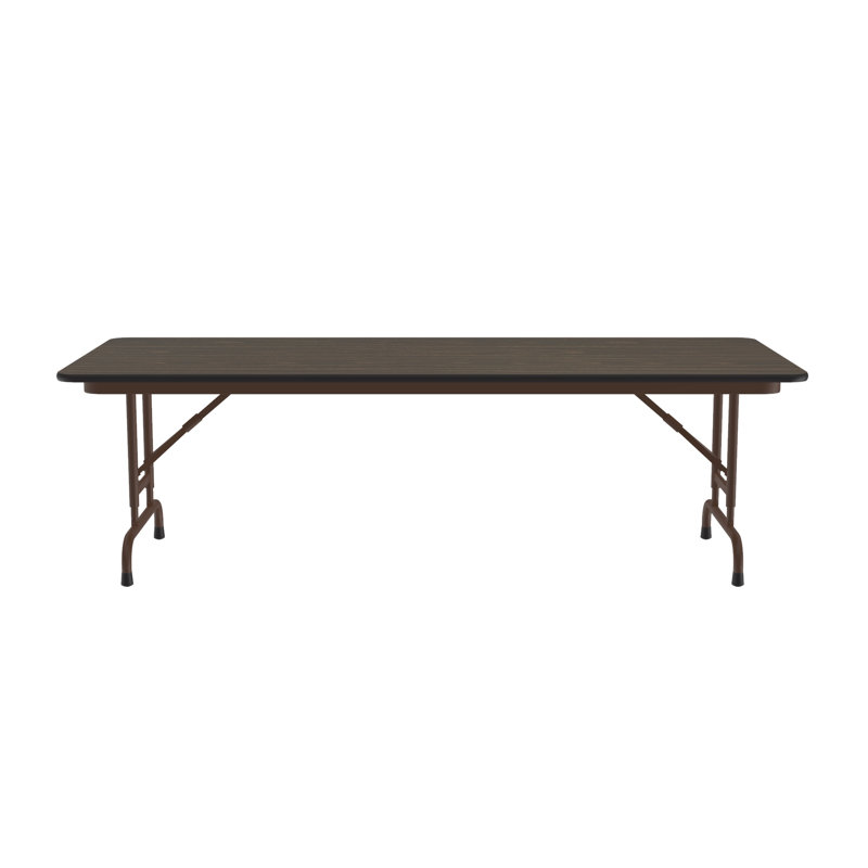 Medium Oak Adjustable Height Rectangular Banquet Table