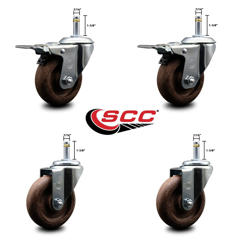 Roulettes en nylon Temp Gla