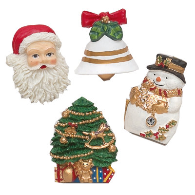 Christmas Time Plastic Shower Curtain Hook