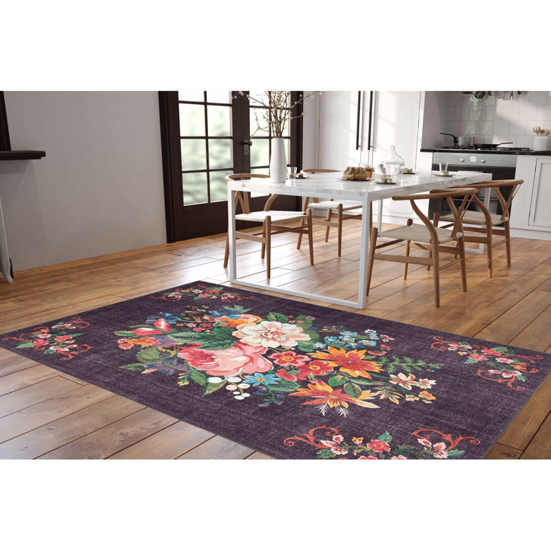 Premium 100% Polyester Area Rug, 6.9 x 10.2 ft | 1850 g/m², 0.2 in Pile Height | Recycled Poly Cotton Underside | Machine Washable at 30°C | Soft, Durable, Eco-Friendly Design for Modern Living Spaces