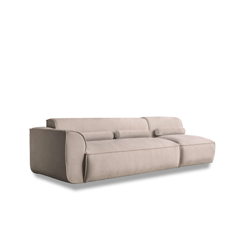 Flex Felix 3 Seater Seating Component, Left Hand Facing, Dark Beige