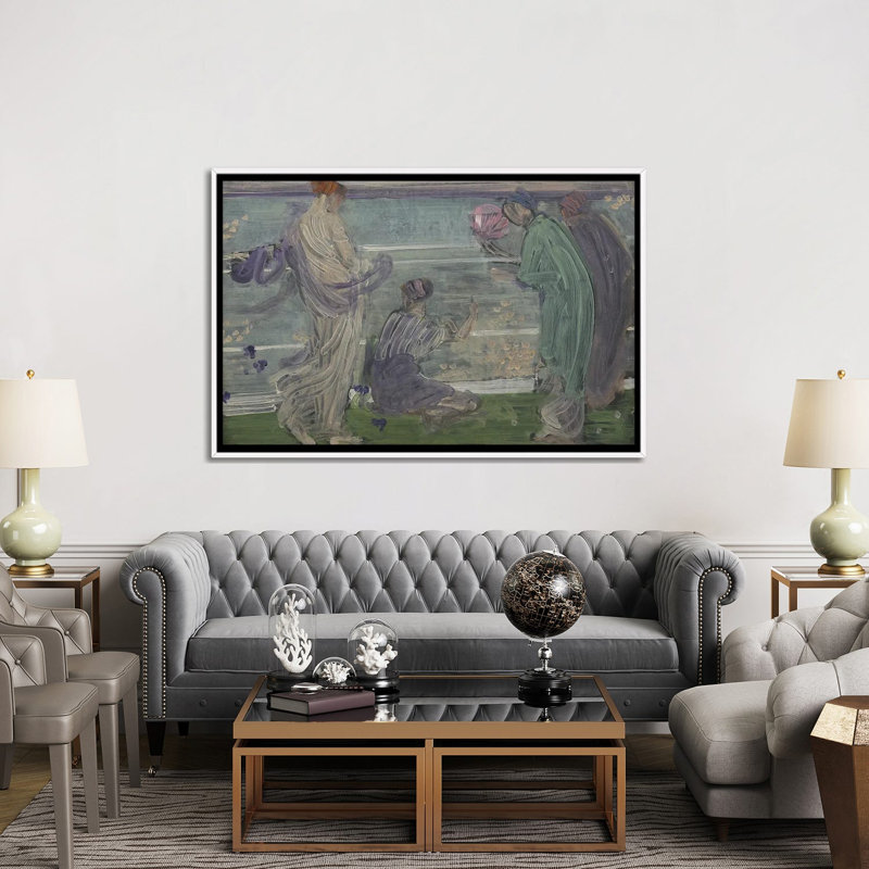 Print, 101.6 cm H x 152.4 cm W x 4.445 cm D, White