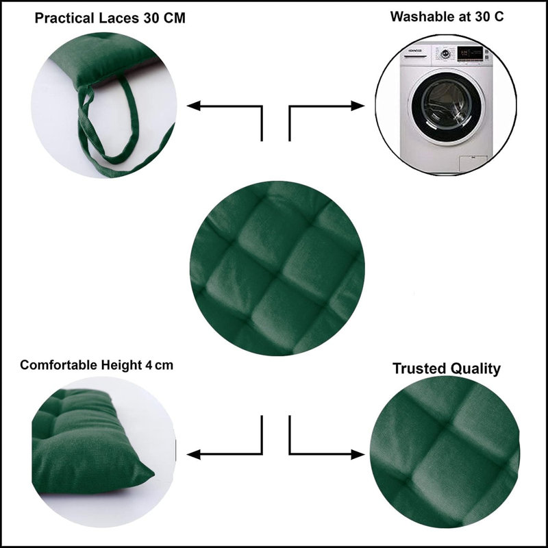 Garden Seat Cushion, Green