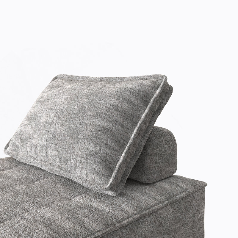 Canapé modulaire moderne modulaire simple avec coussin de dossier amovible, idéal pour les petits espaces et polyvalent dans les salons et les appartements
