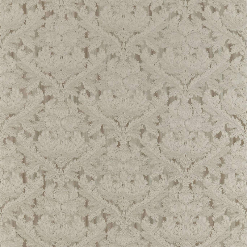 Heiress Damask Fabric, Stone