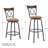 Basche Swivel Upholstered Microfiber / Microsuede Adjustable Height Counter Stool with Iron Frame