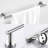 Sus304 Stainless Steel Bathroom Hardware 3, Brushed Nickel, Bath Shower Fixtures (Toilet Paper Holder, Towel Bar, Robe Hook Dependable (Robe Hook, Toilet Bar-790176267-790176265