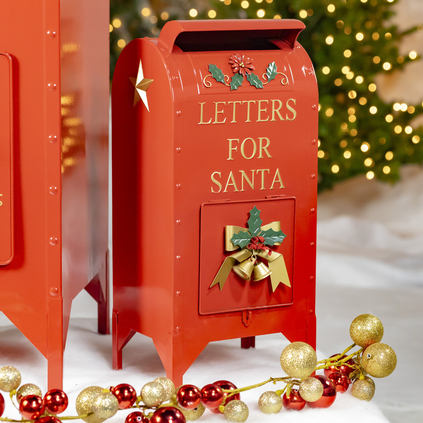 3-Piece Christmas Mailbox Holiday Accent Set