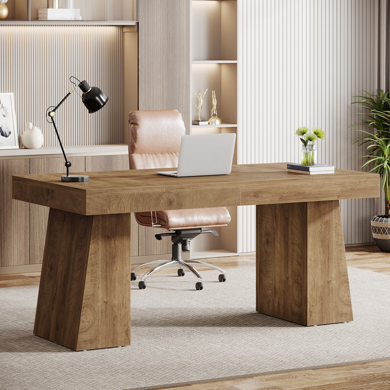Executive Desk, Light Brown