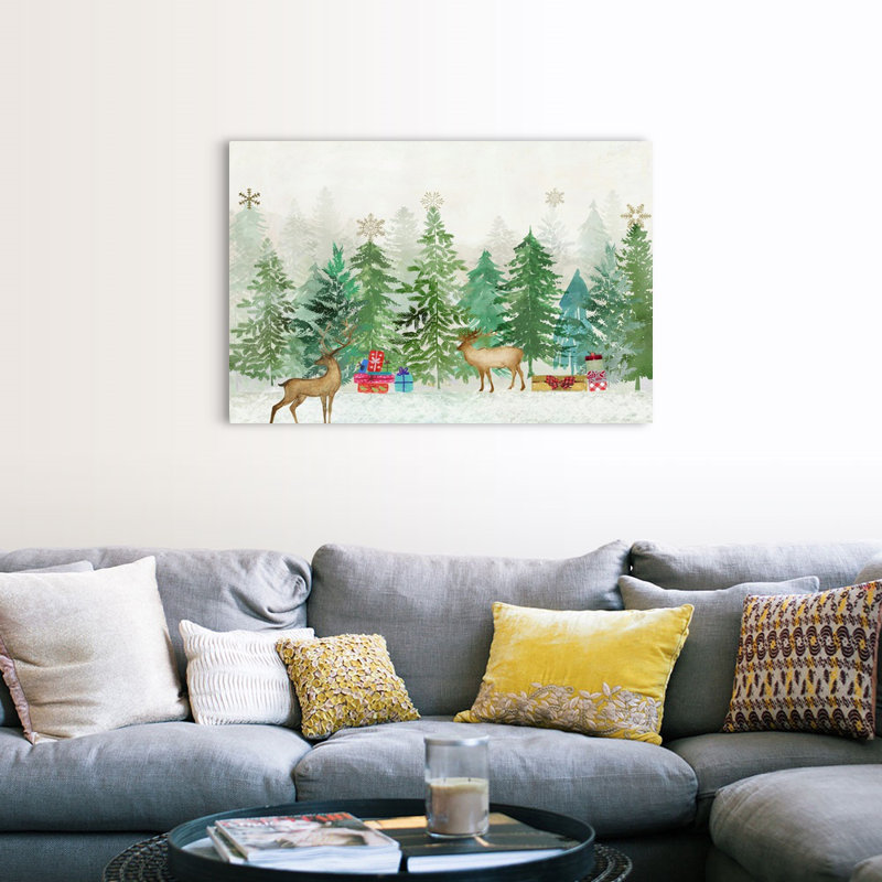 Magie de Noël - reproduction d'art sur toile, Toile tendue, H 32 po x l 48 po x P 1,25 po