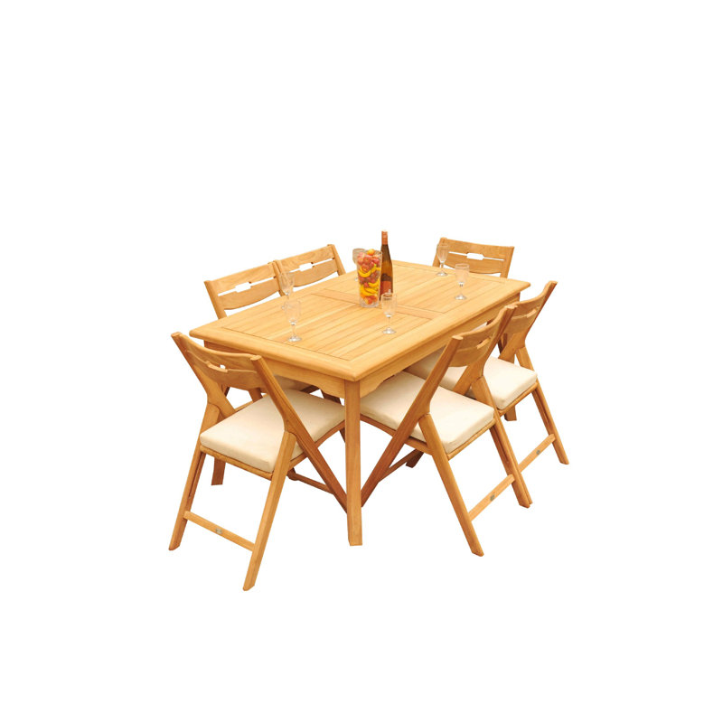 Ensemble repas rectangulaire pour 9 personnes Cimara, 100 po x 36 po x 31,5 po