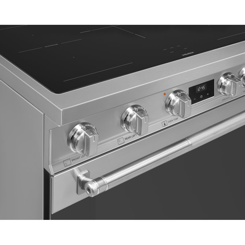 SMEG Cuisinière à induction 36 po Professional, Acier Inoxydable, Electrique