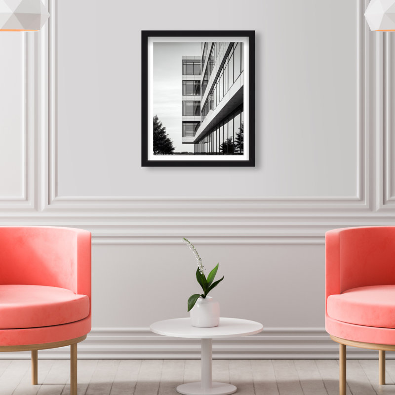 Glass Labyrinth II Framed Graphic Art, 25.5"H x 21.5"W, Black Shadowbox