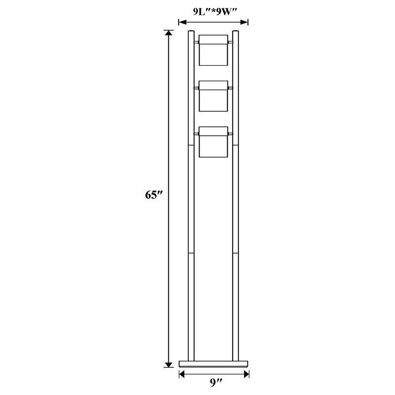 65'' Silver Novelty Floor Lamp