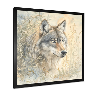 Vintage Moonlight Wolf - Wolf Print Wall Art