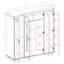Armoire penderie 100% bois massif 4 portes Kyle-1734221414