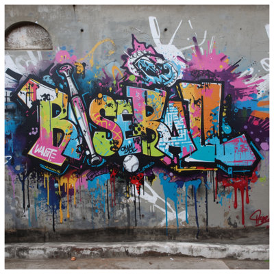 Graffiti Baseball Bat Street Comforter