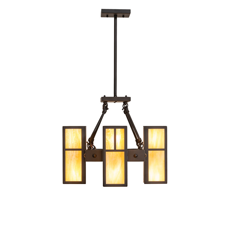 18" Square Hyde Park 4 Light Pendant