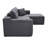 Boneless 106.5" L-shaped Corduroy Upholstered 3-seat Lounge Sofa With Chaise, No Assembly Required-1261621789-1261621761