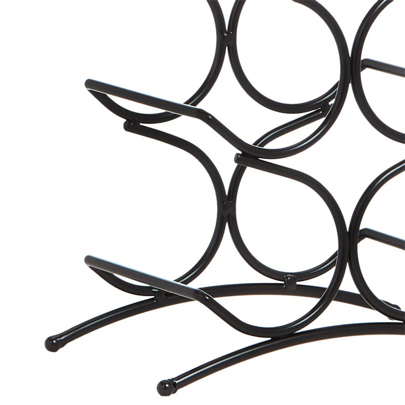 Arist Hanging Wine Bottle Rack Black