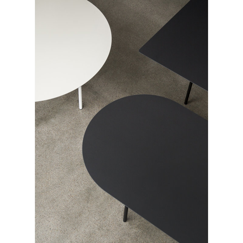 Snaregade Dining Table, 37.4" W x 82.7 L, Black Oak