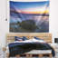 Tapisserie de mer tropicale en soirée seascape dark-28507065