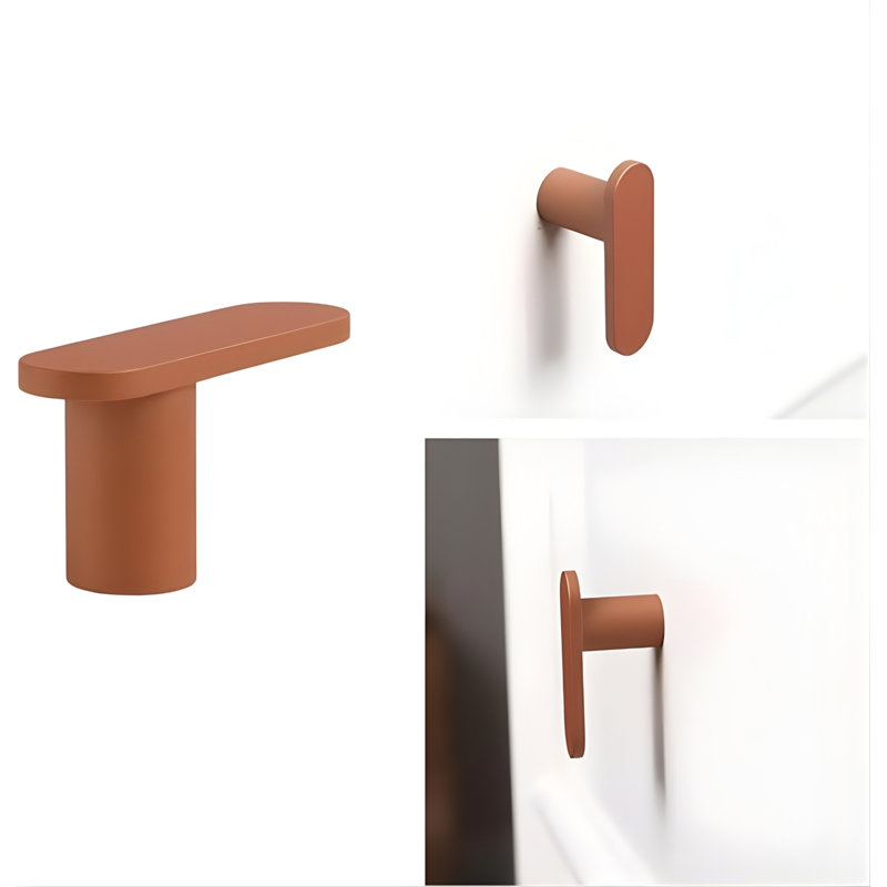 2" Bar Knob, Copper (Brown), 1"