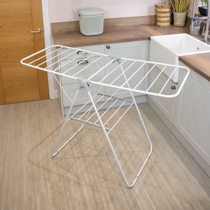JVL 3 Tier Drying Rack, White