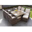 Theone 10 - Person Wicker Patio Dining Set with Rectangular Table , Cushions Included