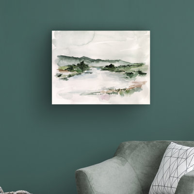 «Lake Mist II» par Jennifer Paxton Parker - peinture sur toile tendue