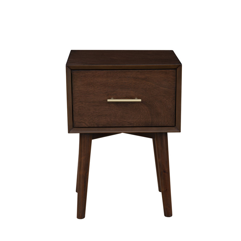 Abdurahman End Table with Storage, Brown