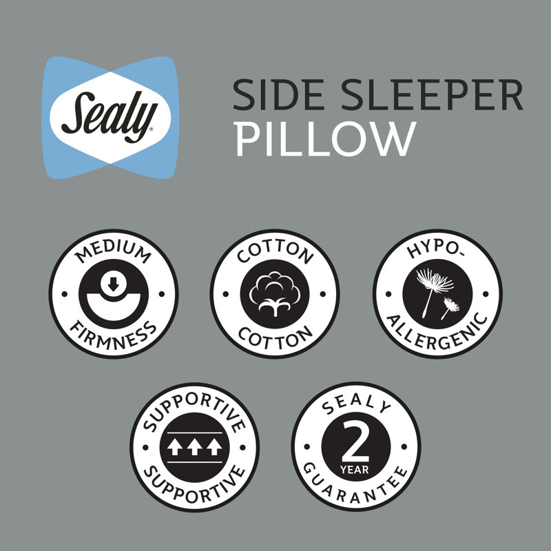 Sealy Supportive Hypoallergenic  Side Sleeper Pillow