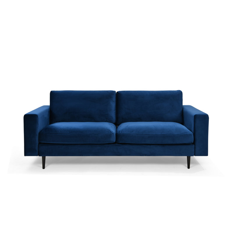 Airron 3 Seater Velvet Sofa, Blue