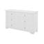 Commode 6 tiroirs en bois de style rétro avec armoire de rangement de style rétro avec poignées en métal-323785023