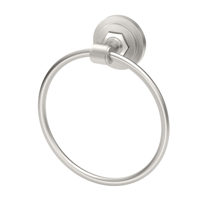 Lizzie Towel Ring, Brushed Nickel