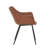 Haglund Leather Dining Chair with Powder-Coated Iron Legs Accent Side Chair Foam Padded Seat Versatile Kitchen Chair for Modern Home and Kitchen-123386569-68459894