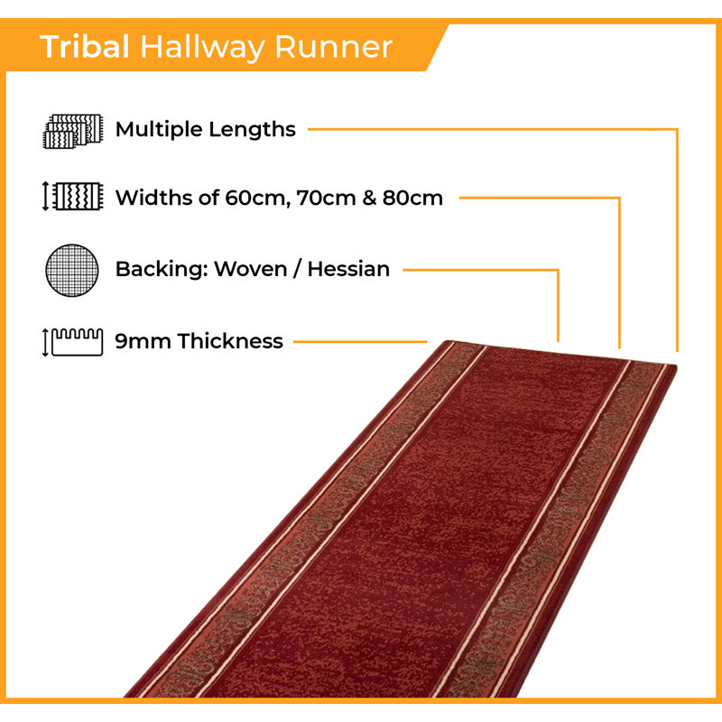 Runner Bankhead Geometric Indoor Area Rug, Runner 150cm x 70cm