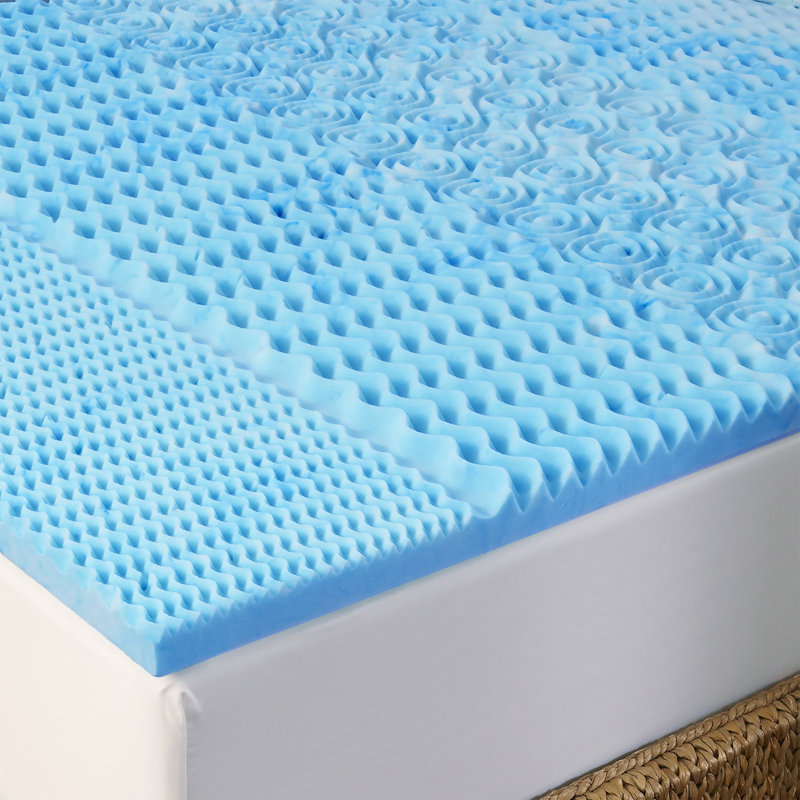 Garett Mattress Topper, Full, Blue