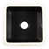Eden Matte Black Fireclay 18" Single Bowl Undermount Kitchen Sink and Drain