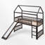 Lit simple mezzanine bas avec glissade-1938411164