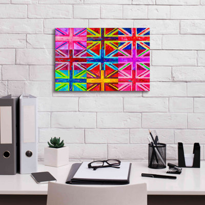 «Union Jacks» par Howie Green, art mural sur toile