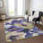 Machine Washable Indoor/Outdoor Claudian ACN1490 Purple Rug-103151166