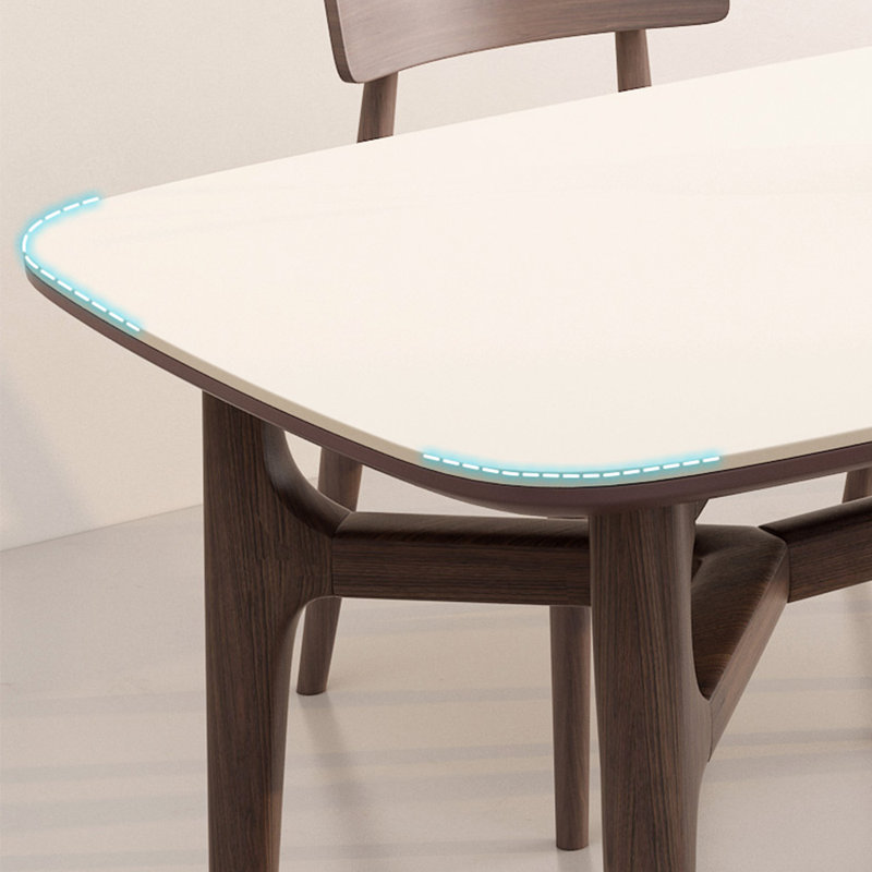 Ensemble de table de salle à manger Rock Plate, H 29,52 po x L 62,99 po x l 35,43 po