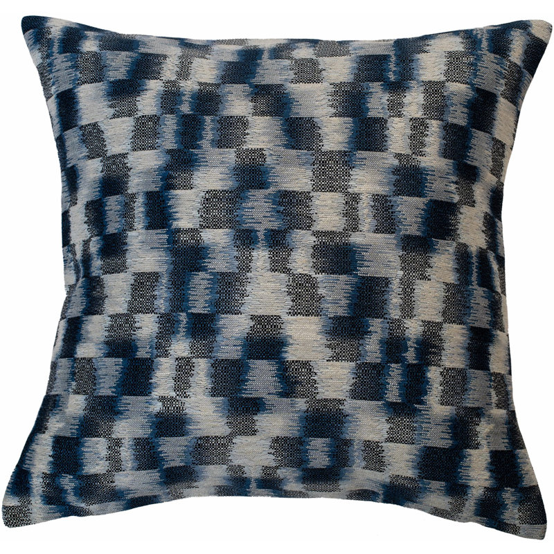 Deaton Abstract Blue Cushion