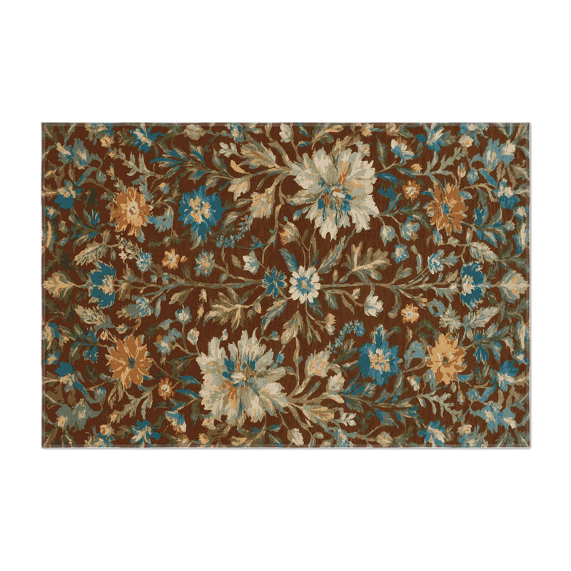 Tapis d'intérieur et d'extérieur brun Nature, Rectangle 9 pi x 12 pi